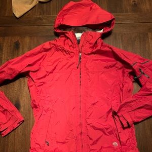 Mountain Hardware Red Rain coat Sz small